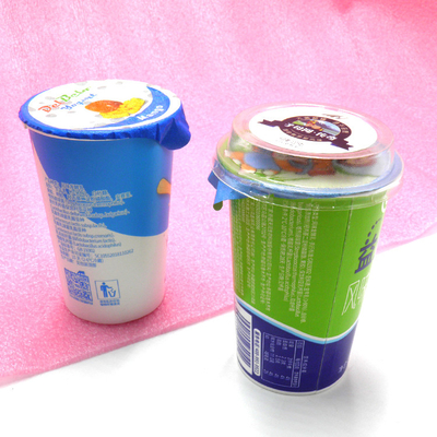 качество еды чашки йогурта бумаги PE холодного напитка 180ml покрывая с крышкой фольги
