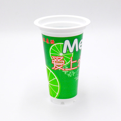 Подача 9.16g Biodegradable пластиковой чашки йогурта 300ml одиночная