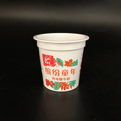 Чашки мороженого чашки йогурта ярлыка рукава пластиковые с крышками 3oz