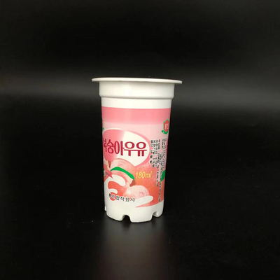 бумажный стаканчик пластикового йогурта чашки сливк 180ml устранимого изготовленного на заказ упаковывая