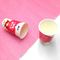 Покрытый pe ODM чашки йогурта 8oz 12oz бумажный одностеночный с крышкой фольги