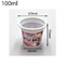 чашка йогурта пластиковых чашек качества еды 100ml пластиковая с чашками десерта крышек пластиковыми