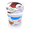 Чашка напитка молока йогурта чашек качества еды пластиковая подгонянная 100ml пластиковая с крышкой алюминиевой фольги