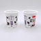 чашки йогурта 11.8oz 12oz контейнеры пудинга десерта пластиковой белые смещенные