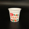 контейнер мороженого 125ml с чашкой йогурта крышки фольги пластиковой