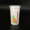 замороженный йогурт 155ml придает форму чашки пластиковые чашки с крышками алюминиевой фольги