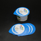 Крышек фольги йогурта ODM Oripack жара голубых Precut - защитное крышек уплотнения экологическое
