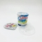 Контейнер установил пластиковую чашку йогурта 125g с изготовленным на заказ ярлыком сокращения